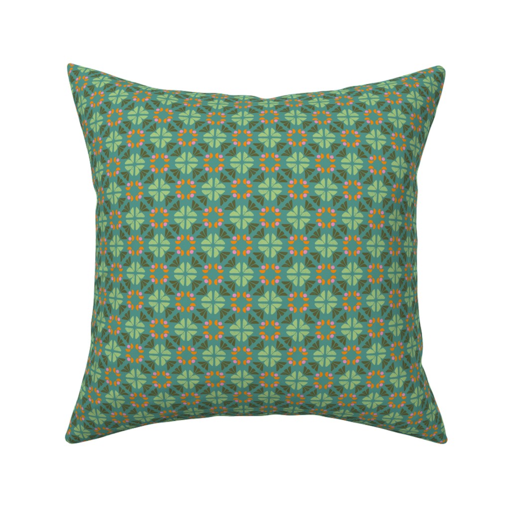 Geometric Medallion Tile Jade Green