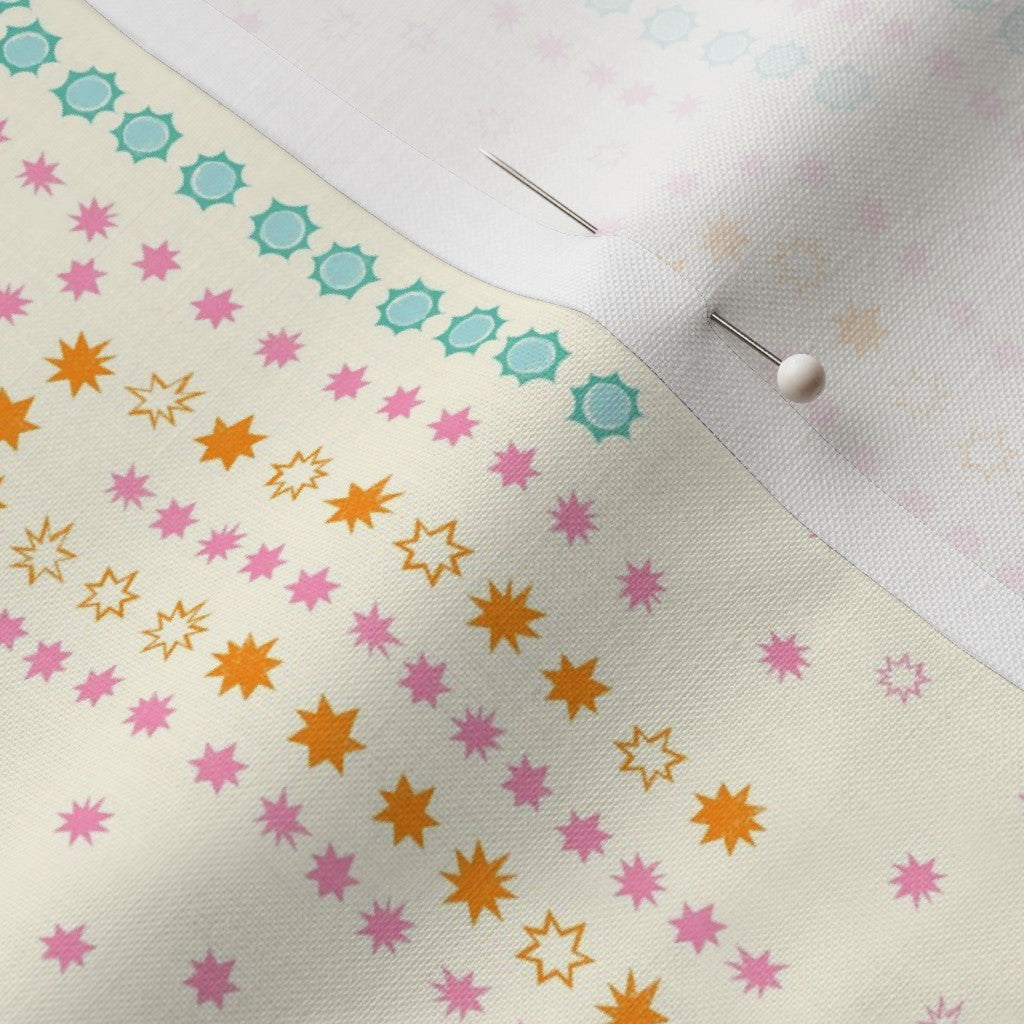 Falling Stars Cream and Pink