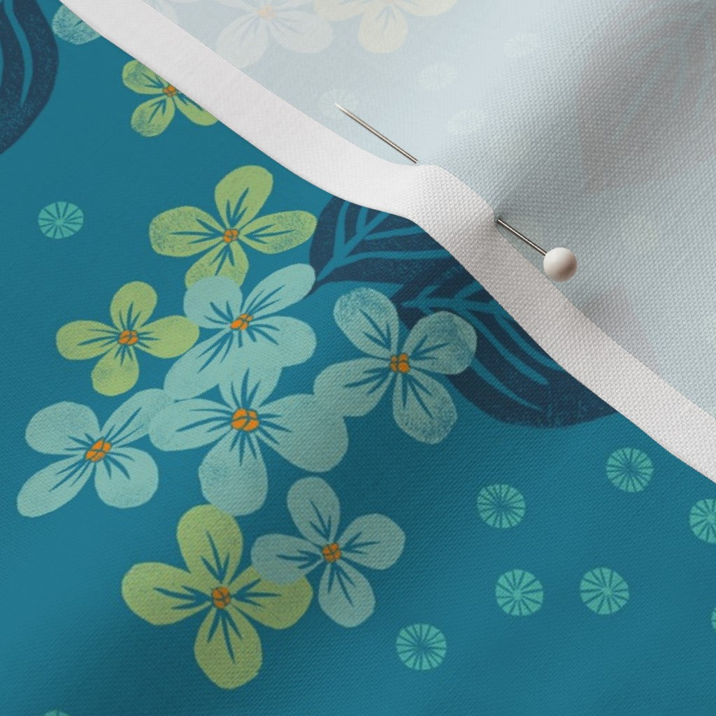 Hydrangea Toss Dark Teal Blue