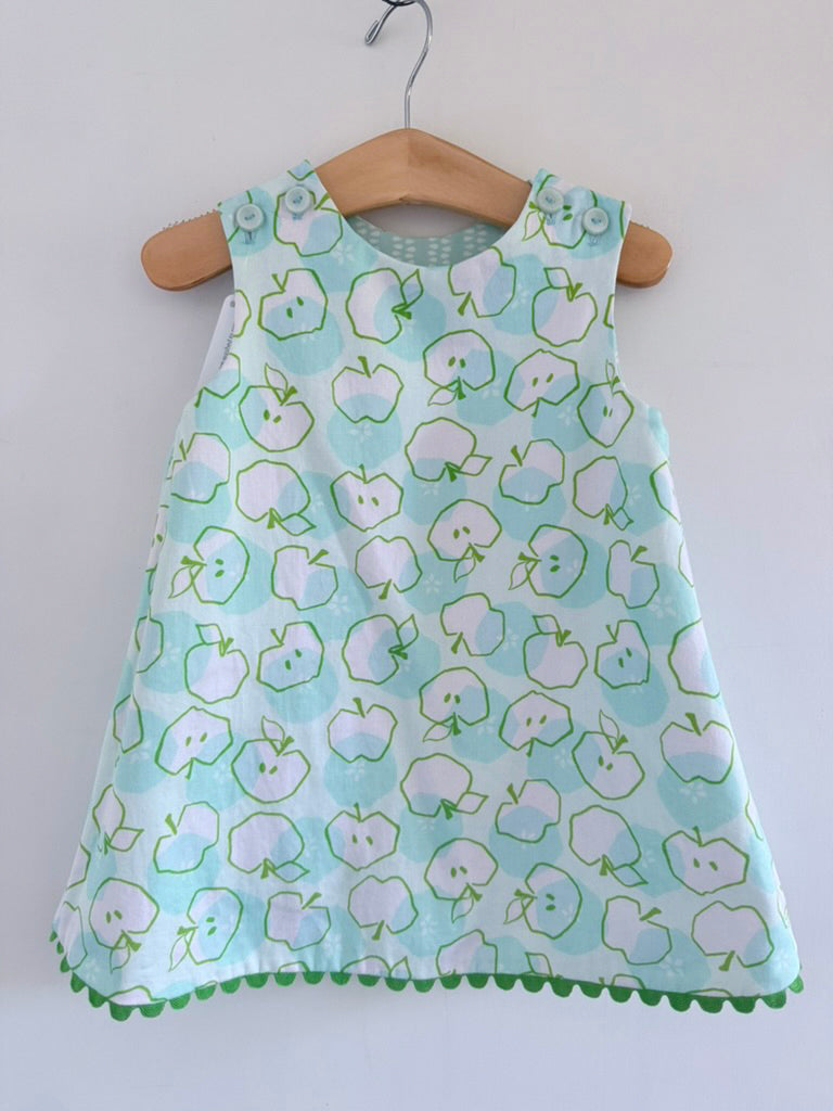 Reversible Pocket Dress in Apple