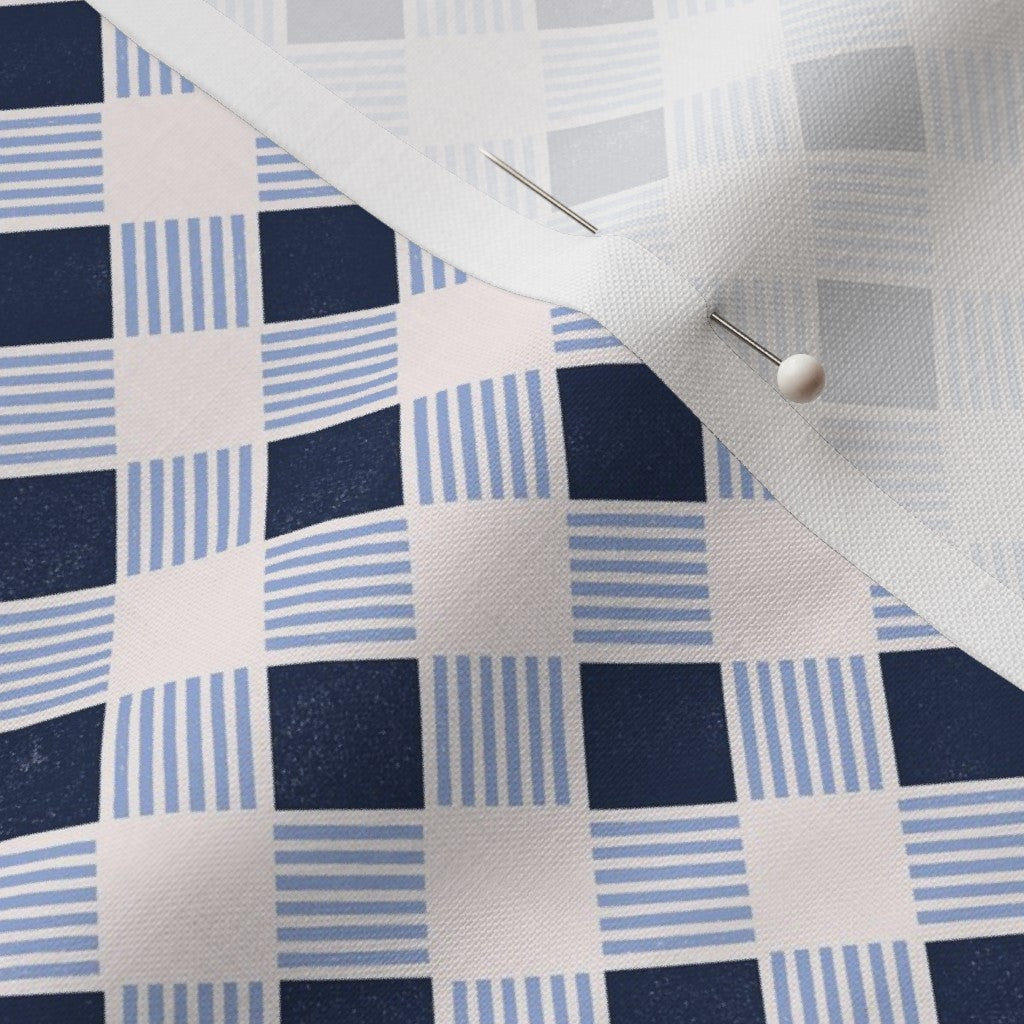 Big Bold Contemporary Plaid Navy Blue