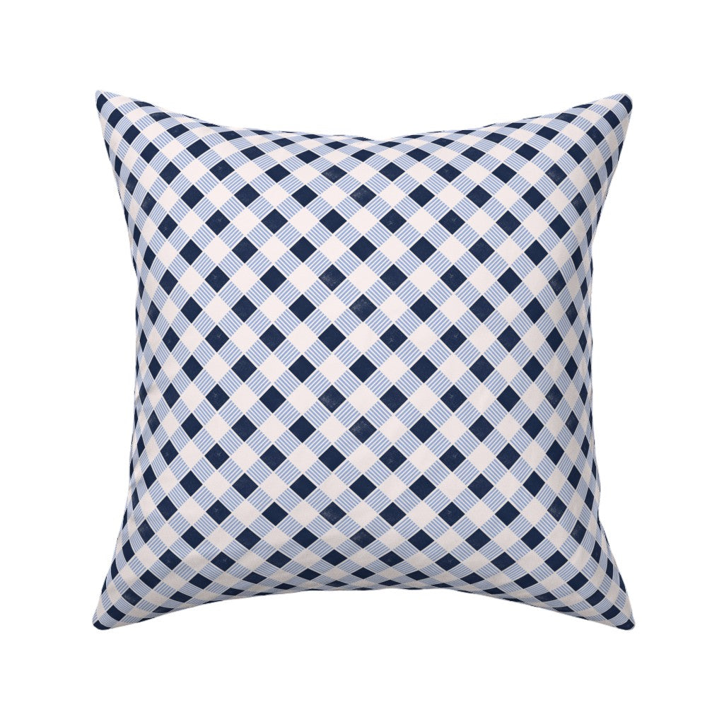 Big Bold Contemporary Plaid Navy Blue