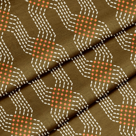 Crossing Stitch Paths Fabric by the Yard