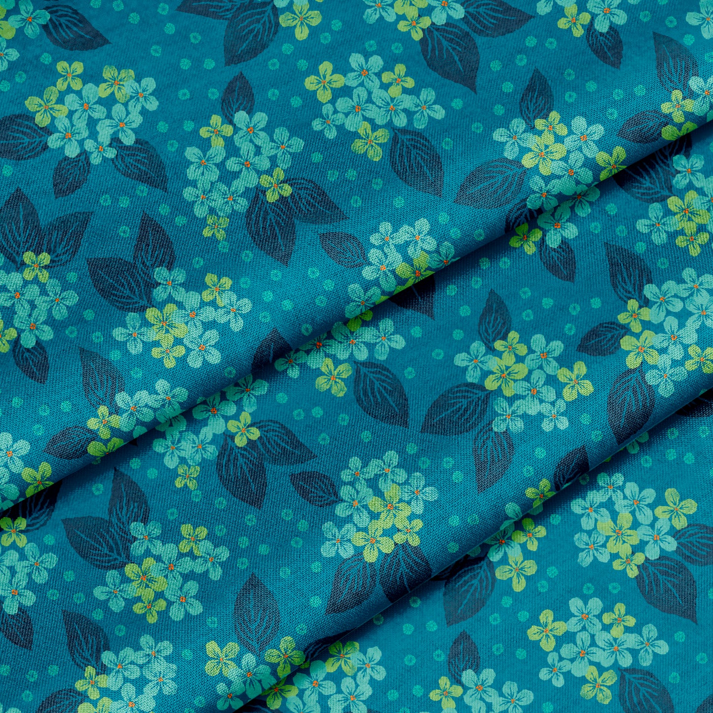 Hydrangea Toss Dark Teal Blue