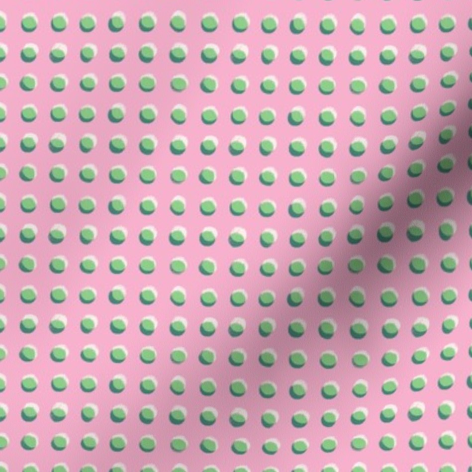 Double Dot Pink and Green