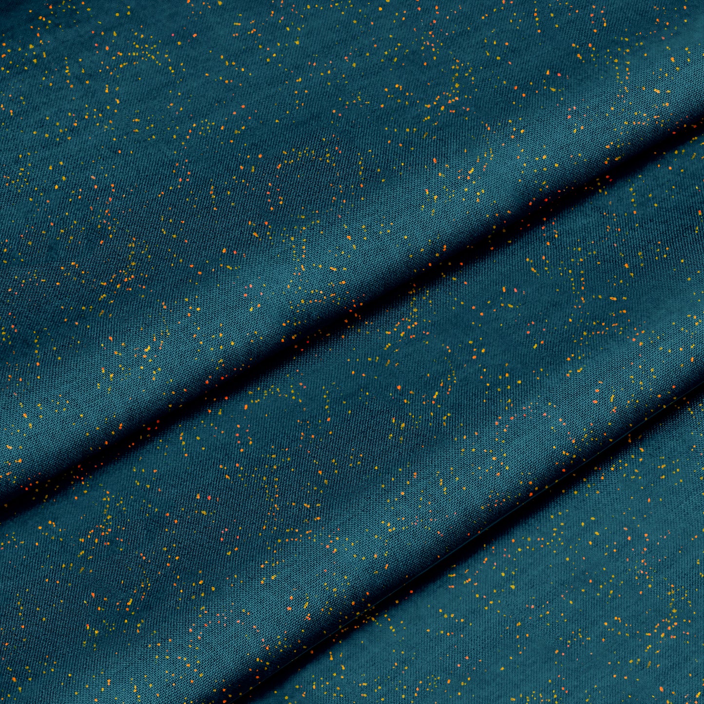 Speckle Spatter Dark Teal Blue