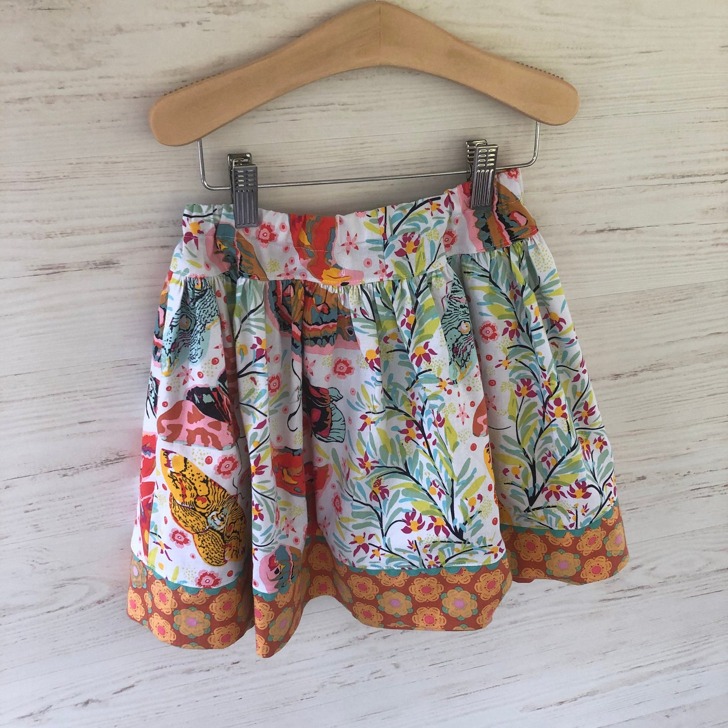 favorite twirl skirt in ivory moth - little girl Pearl