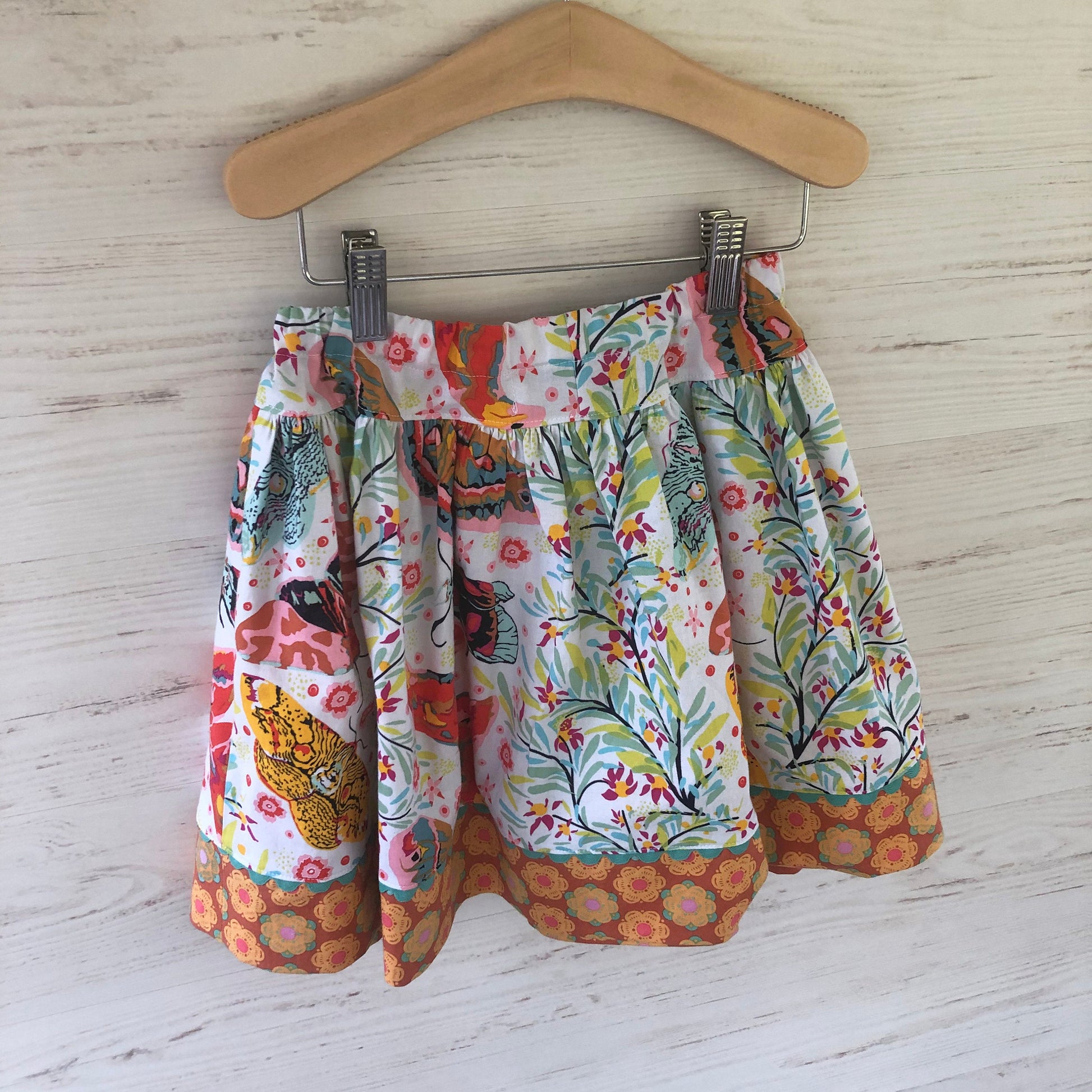 favorite twirl skirt in ivory moth - little girl Pearl