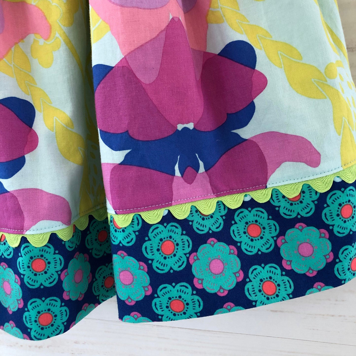 favorite twirl skirt in aqua ghost nouveau - little girl Pearl