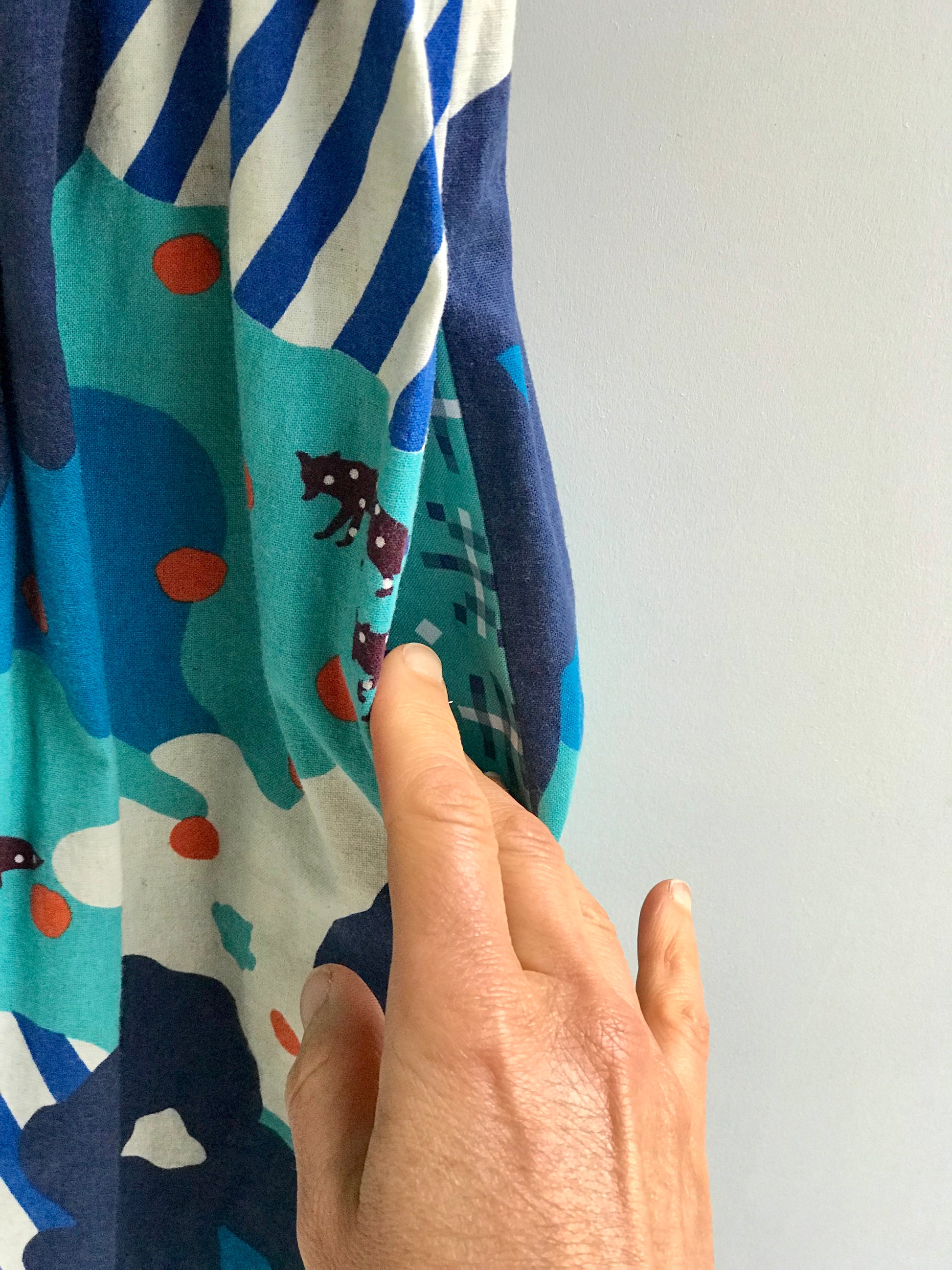 criss cross dress in polka dot fox - little girl Pearl