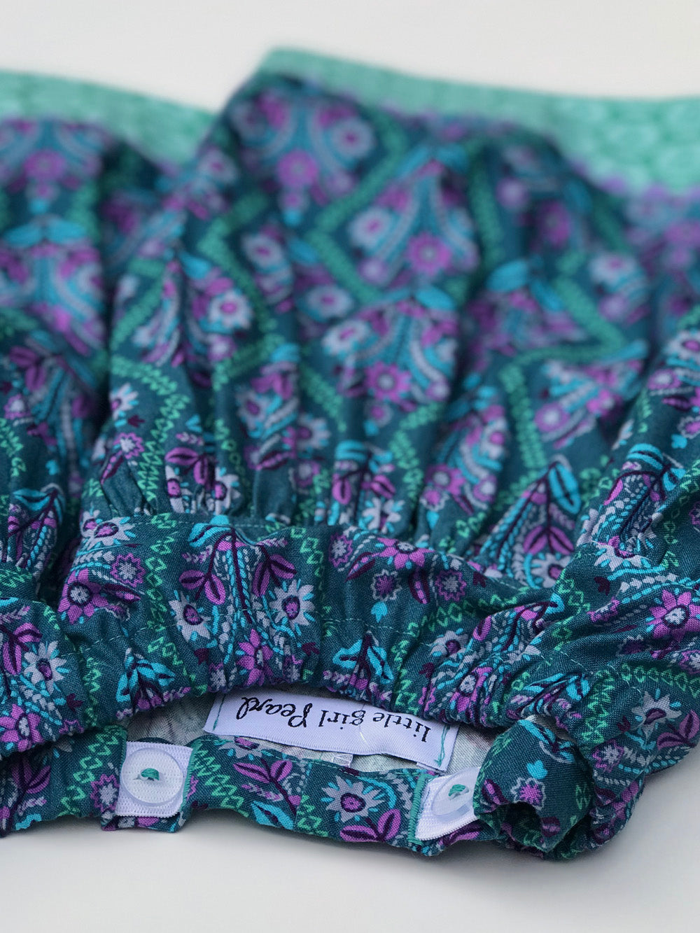 favorite twirl skirt in jade stitchery - little girl Pearl