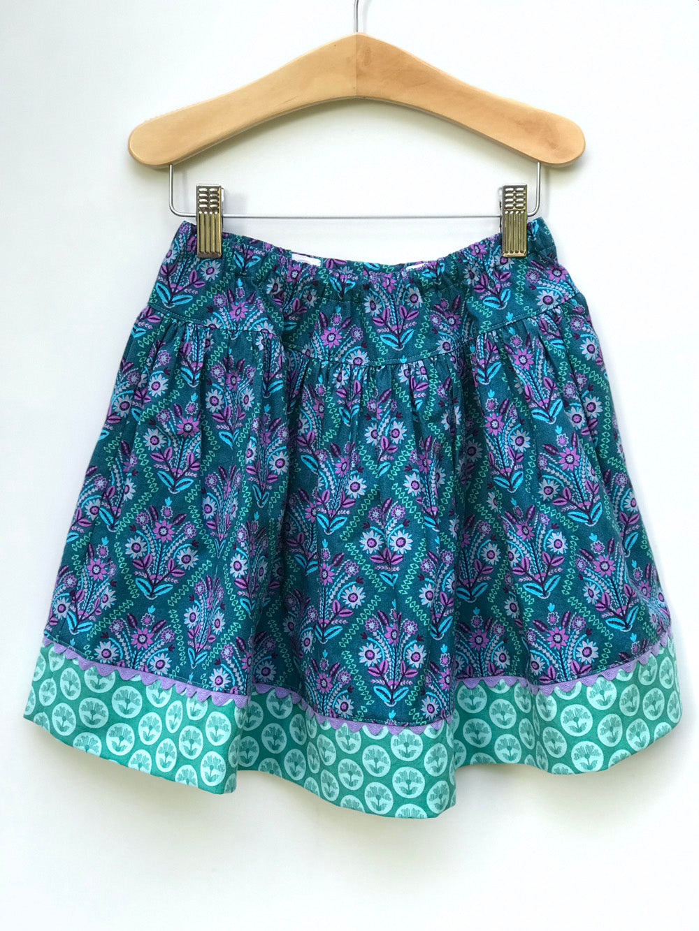 favorite twirl skirt in jade stitchery - little girl Pearl