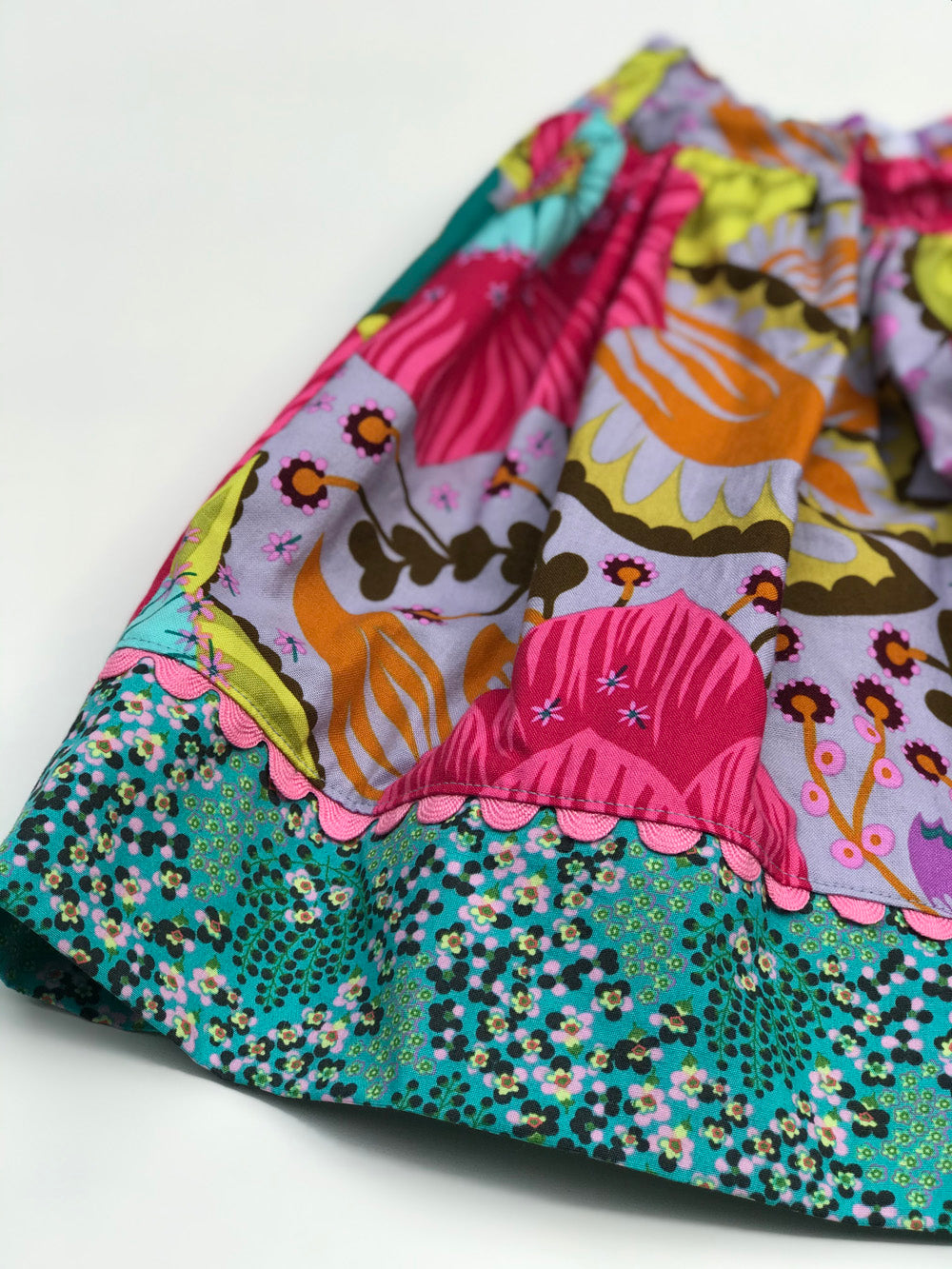 favorite twirl skirt in big bloom rose - little girl Pearl