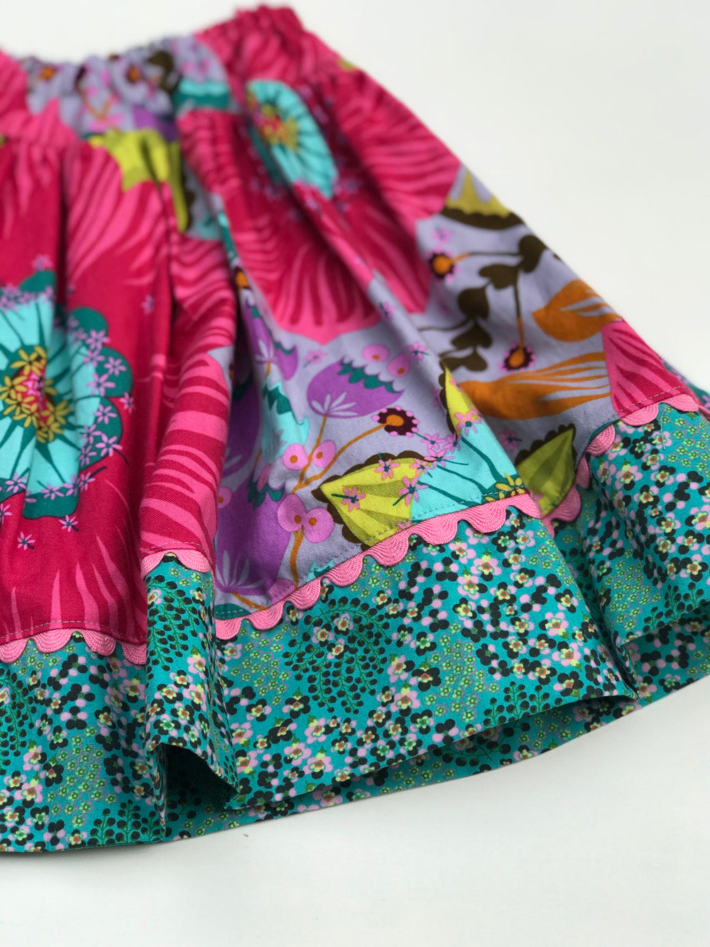 favorite twirl skirt in big bloom rose - little girl Pearl