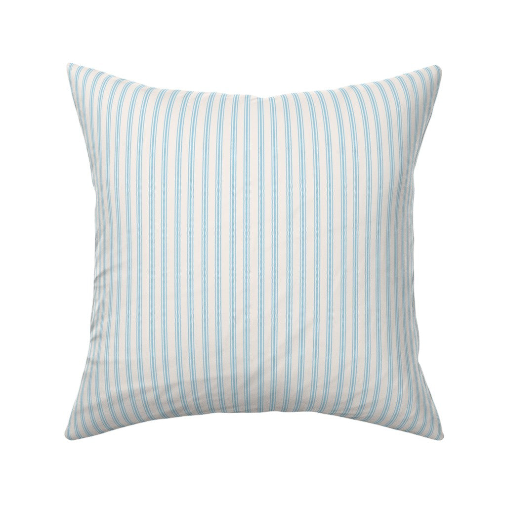 Classic Ticking Stripe Fabric by the Yard Turquoise