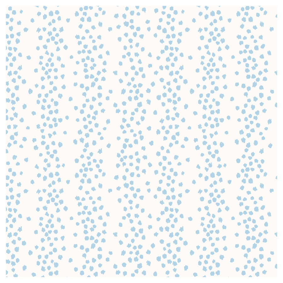 Pattern of small blue dots on a white background