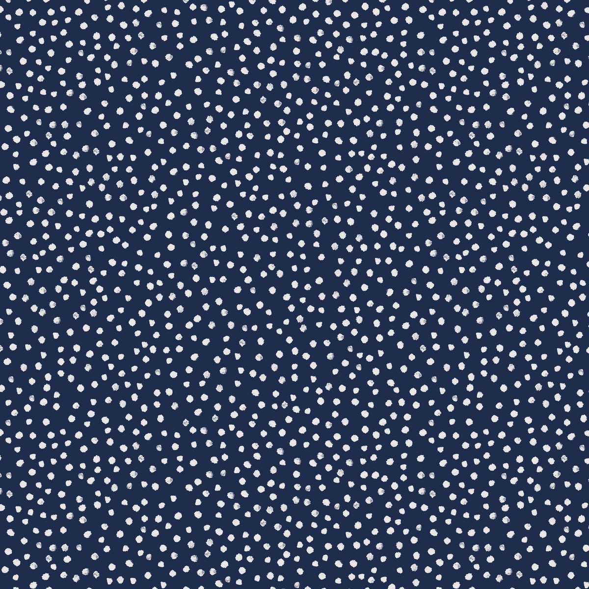 A repeating pattern of small white dots scattered across a dark navy blue background.