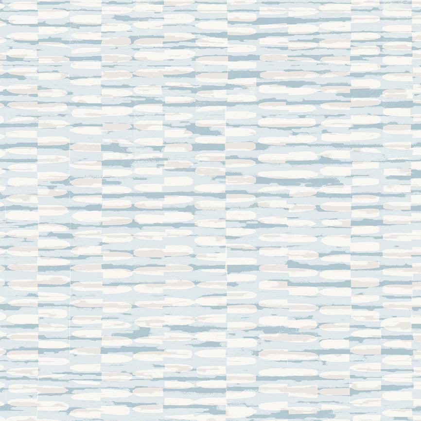 Closeup of Seagrass Textured Wallpaper in Blue Gray skies