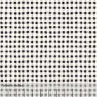 Gingham plaid patterned fabric in charcoal black, gray and off white. There is an inch scale overlaid at the bottom for visual reference.