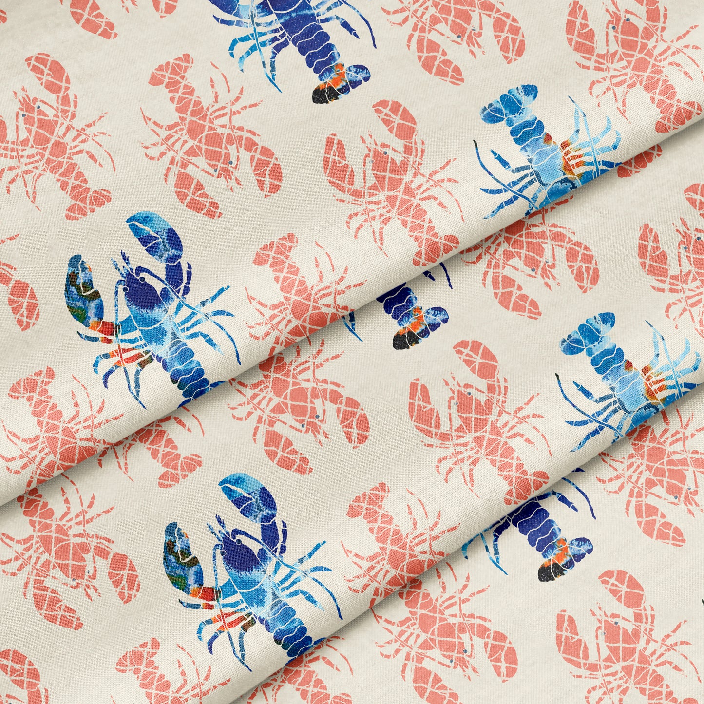 Lobster Escape Fabric by the Yard