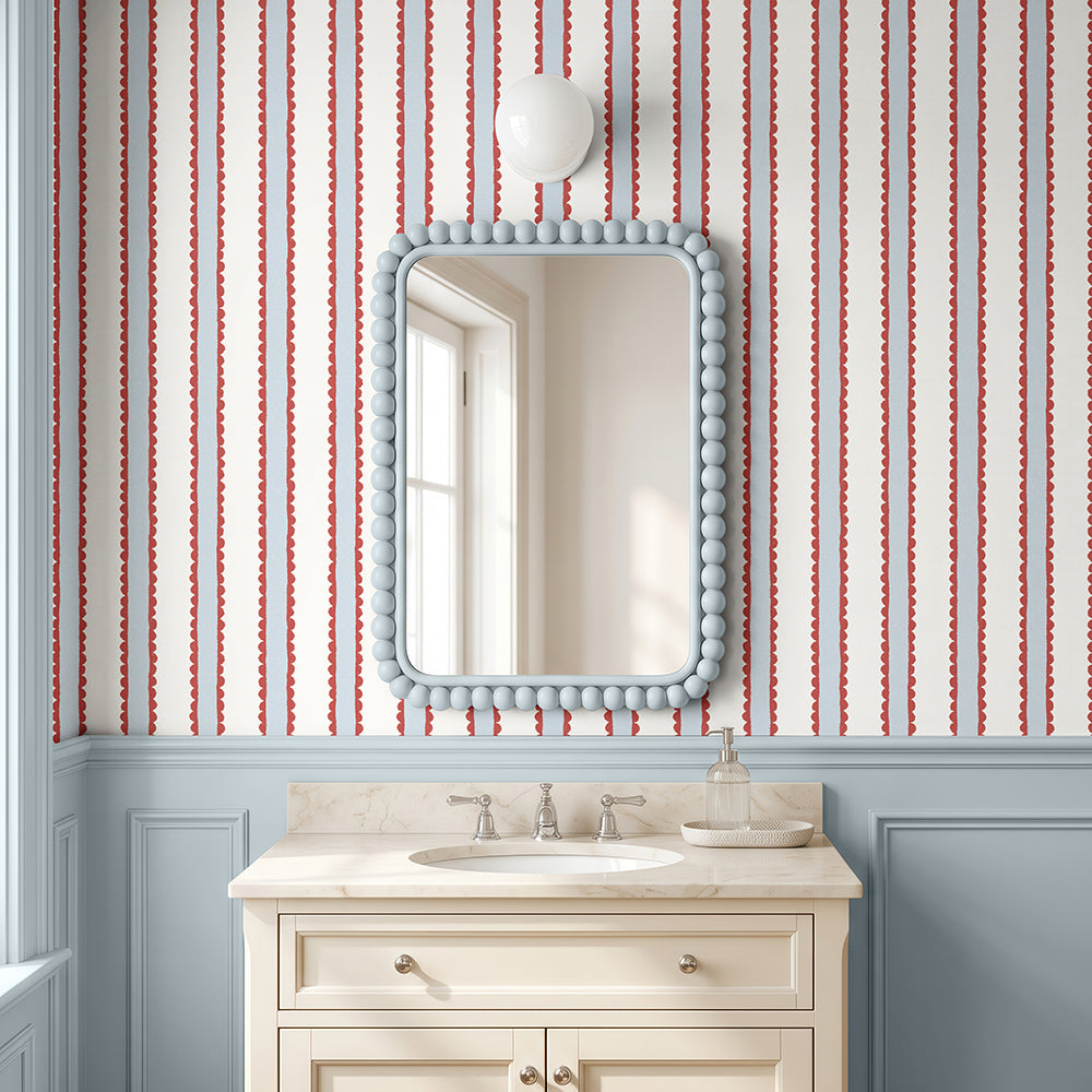 Crayon Stripe Wallpaper