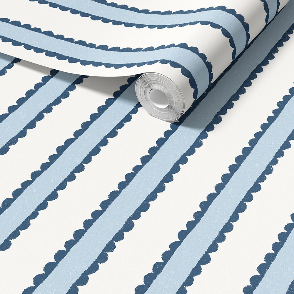 Crayon Stripe Wallpaper