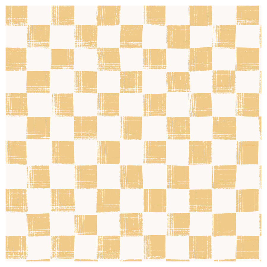 Checkered pattern with alternating light yellow and white squares