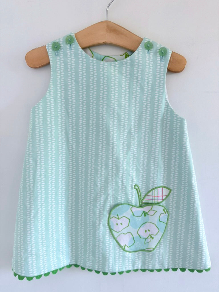 Reversible Pocket Dress in Apple