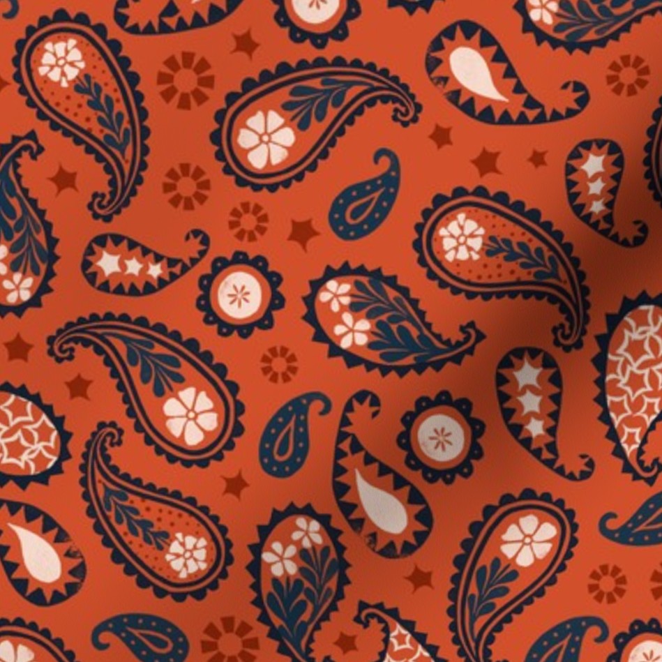 Bandana Paisley Farmhouse Summer Fabric by the Yard