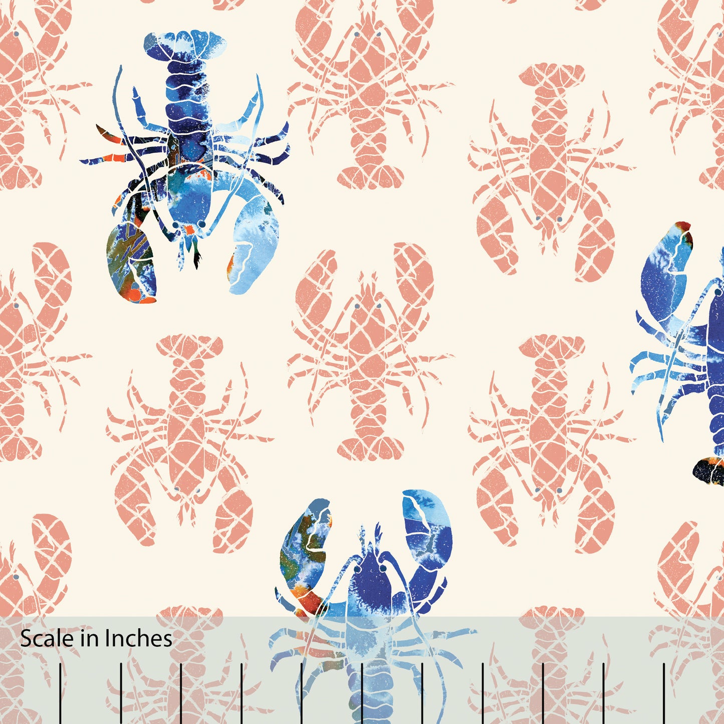 Lobster Escape Fabric by the Yard