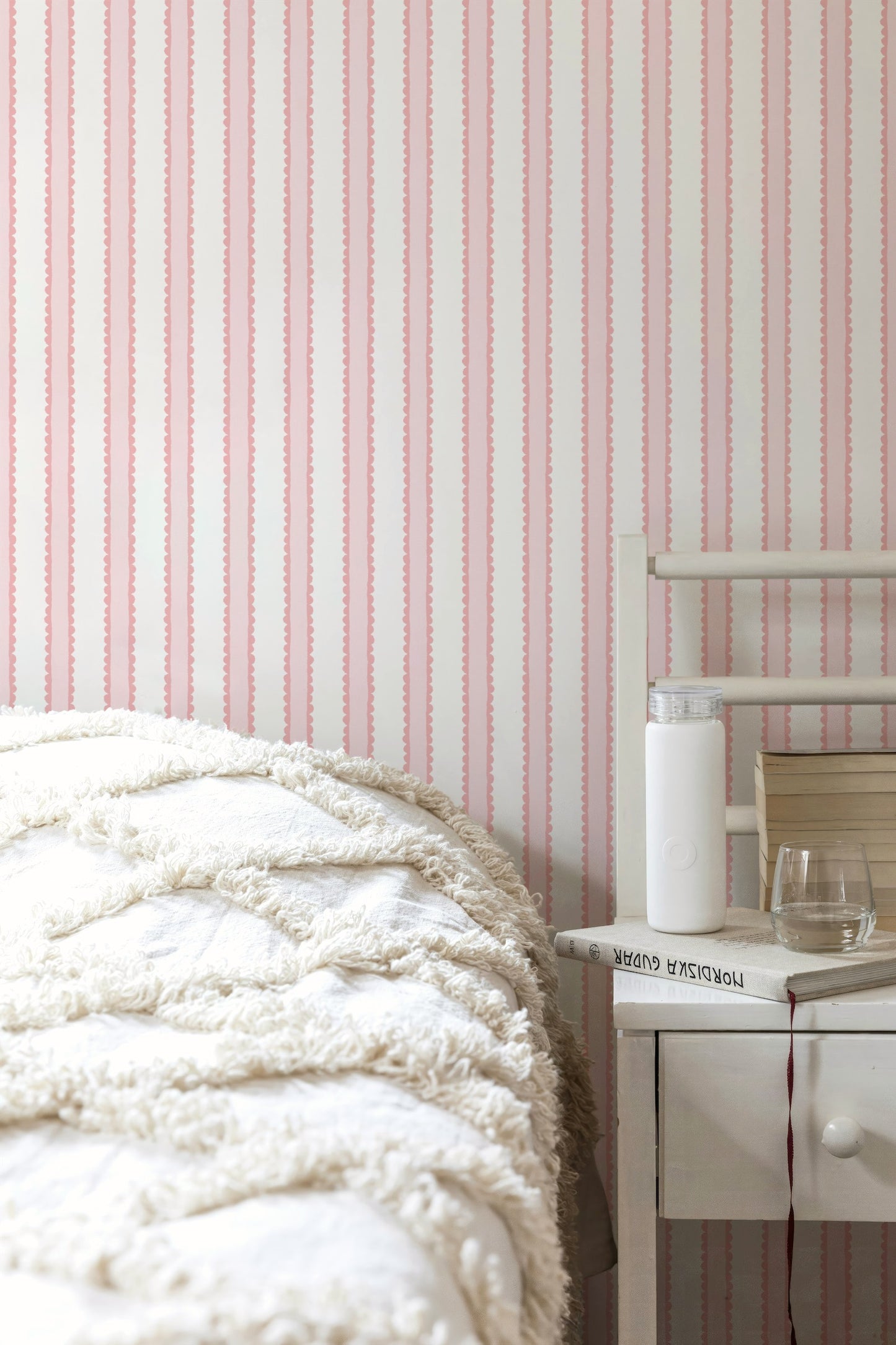 Crayon Stripe Wallpaper