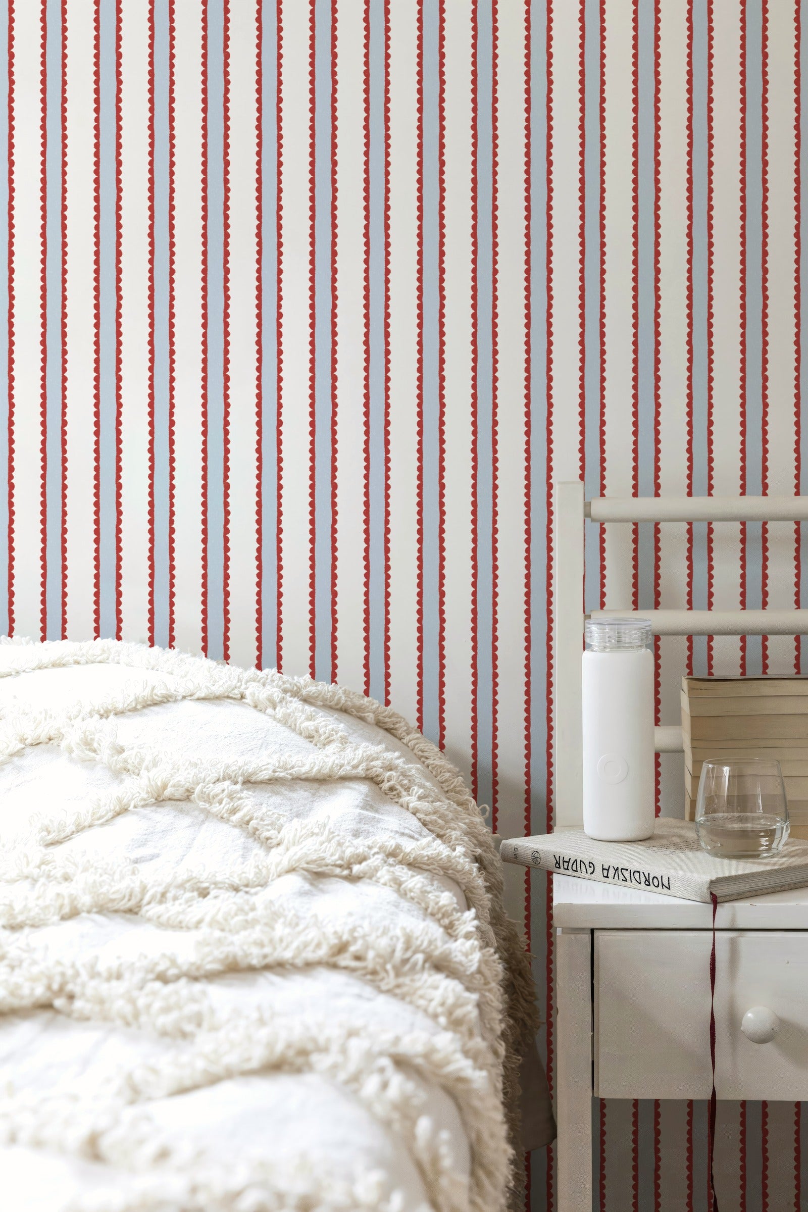 Crayon Stripe Wallpaper