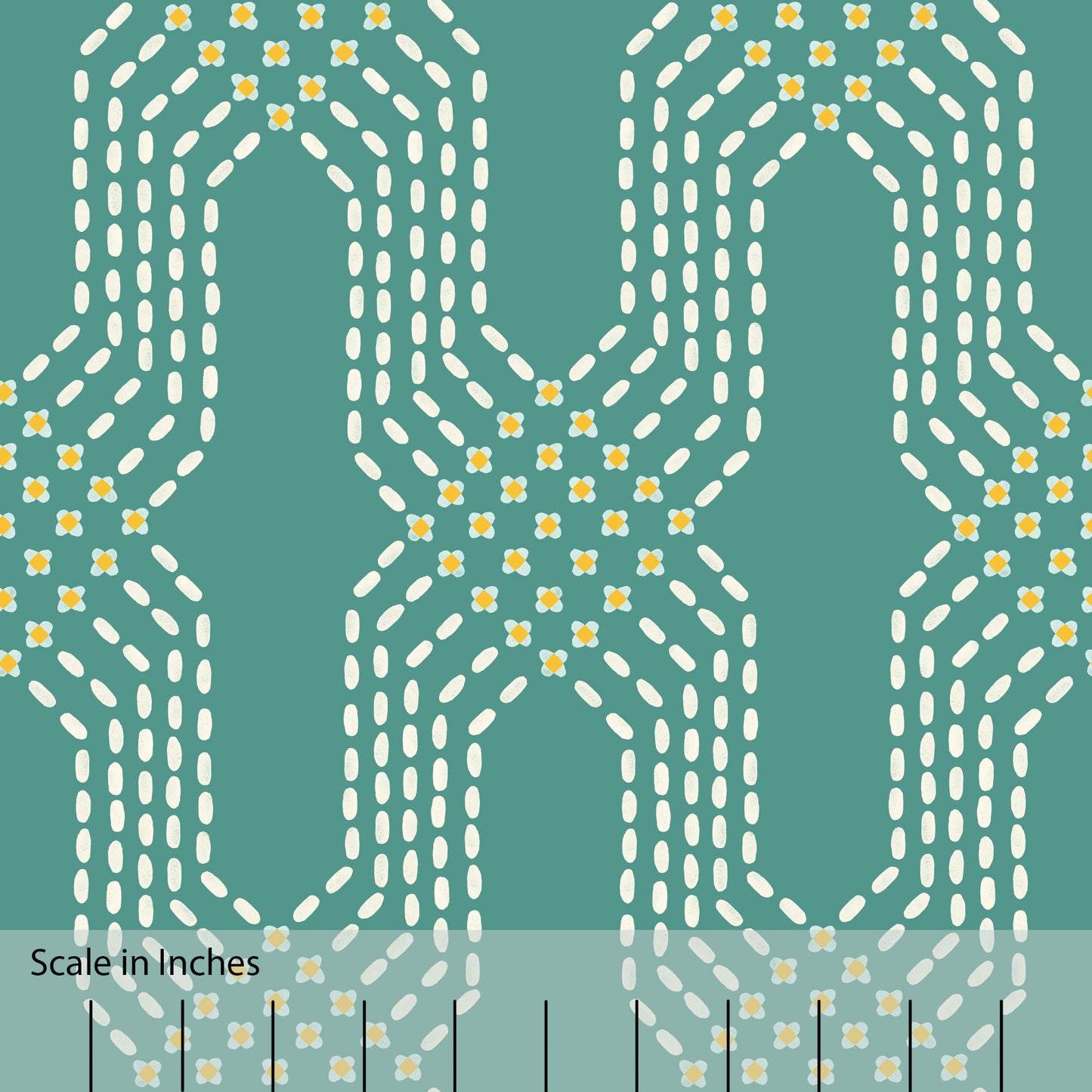 Crossing Stitch Paths Fabric by the Yard