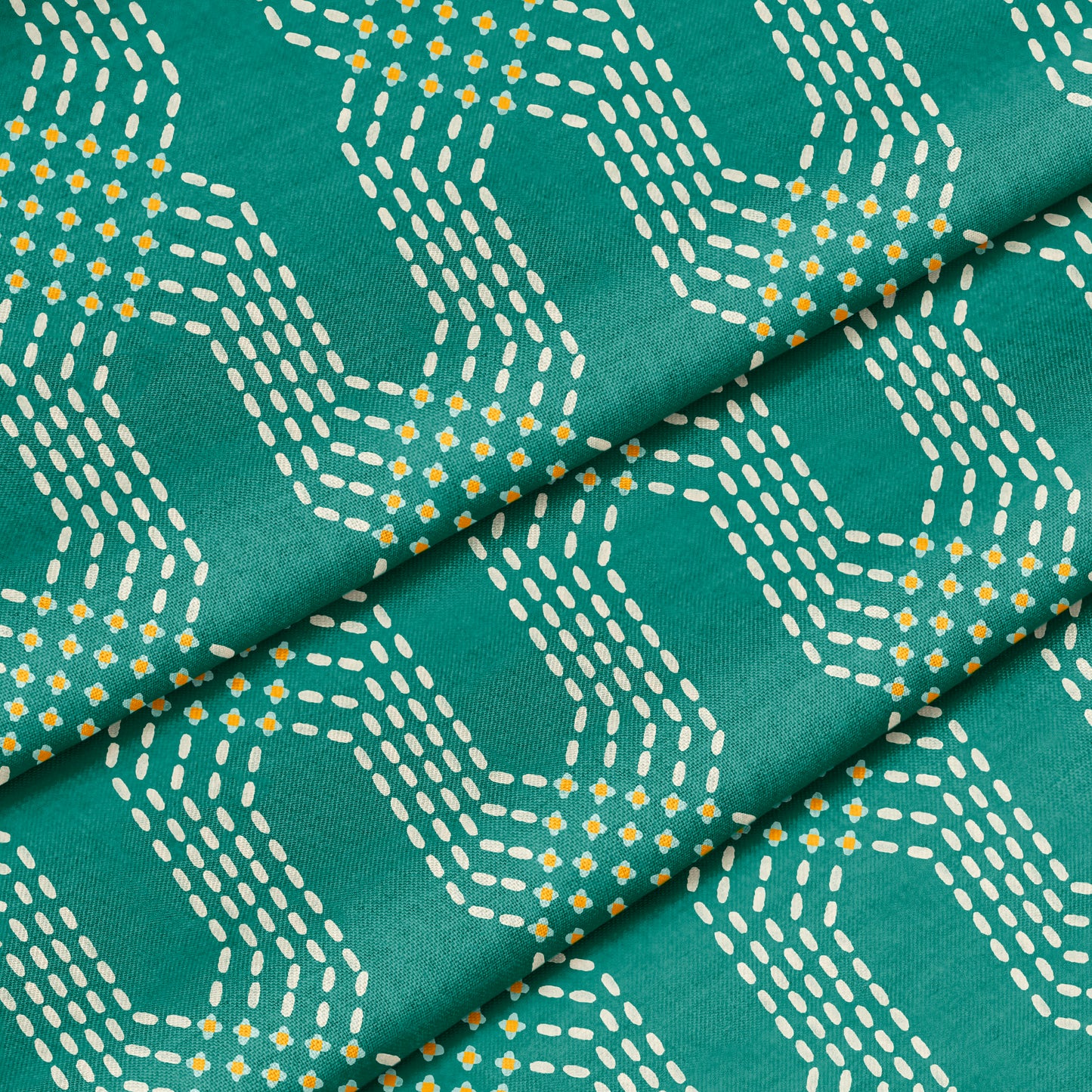 Crossing Stitch Paths Fabric by the Yard