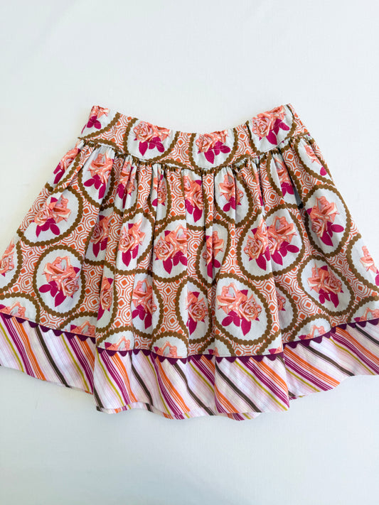 favorite twirl skirt in fall garden portrait Size 5