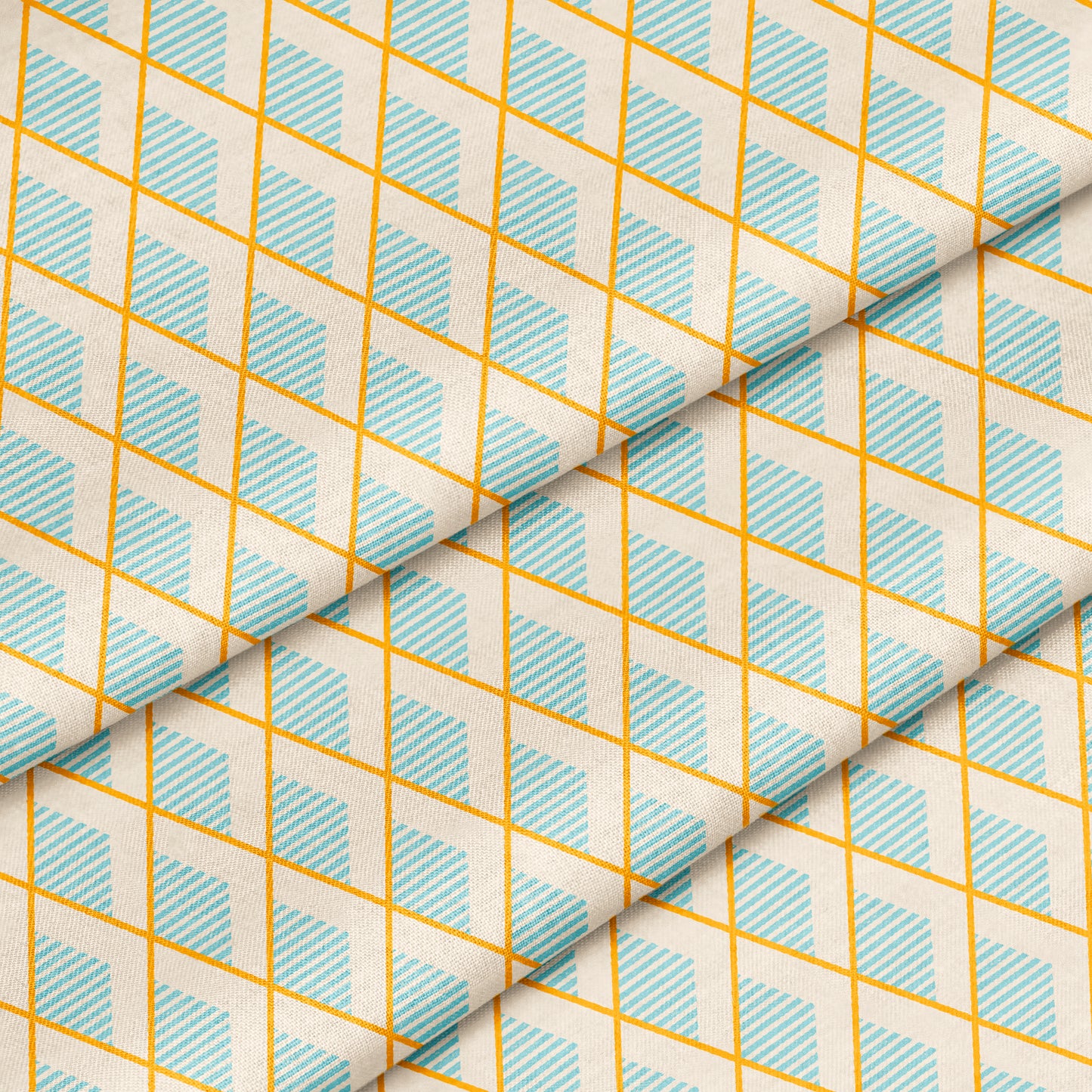 Geometric Argyle Fabric by the Yard