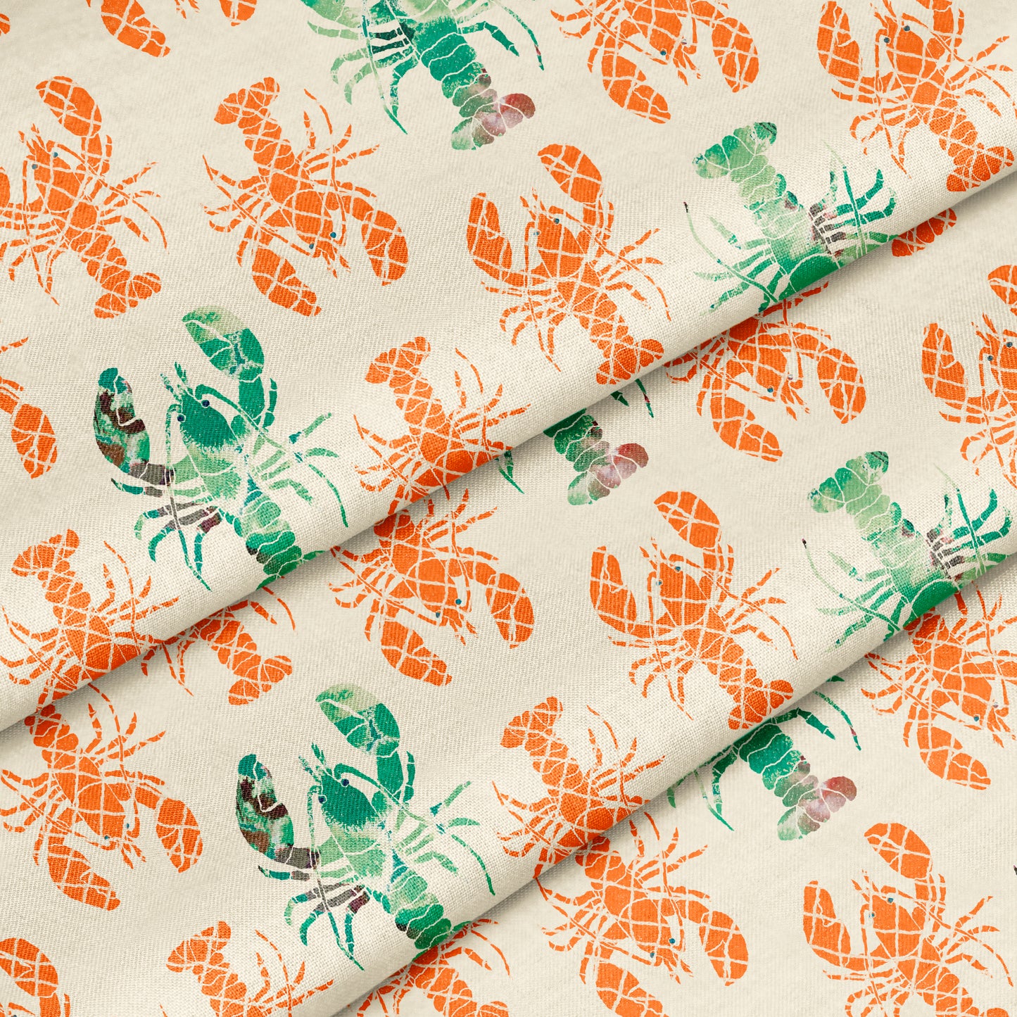 Lobster Escape Fabric by the Yard