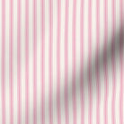 classic mattress ticking stripe fabric in hot pink on creamy white