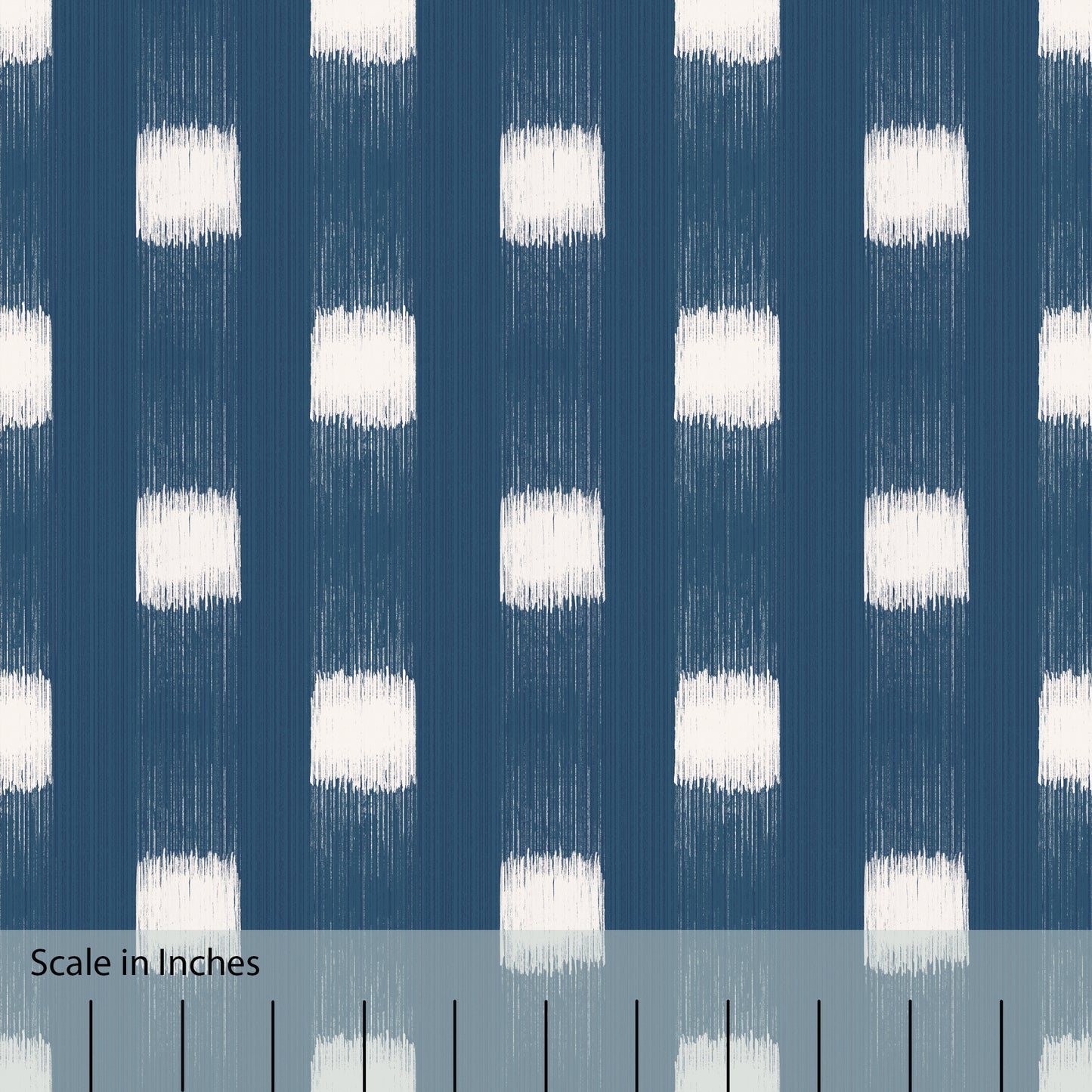 Ikat Checkered Square Fabric by the Yard