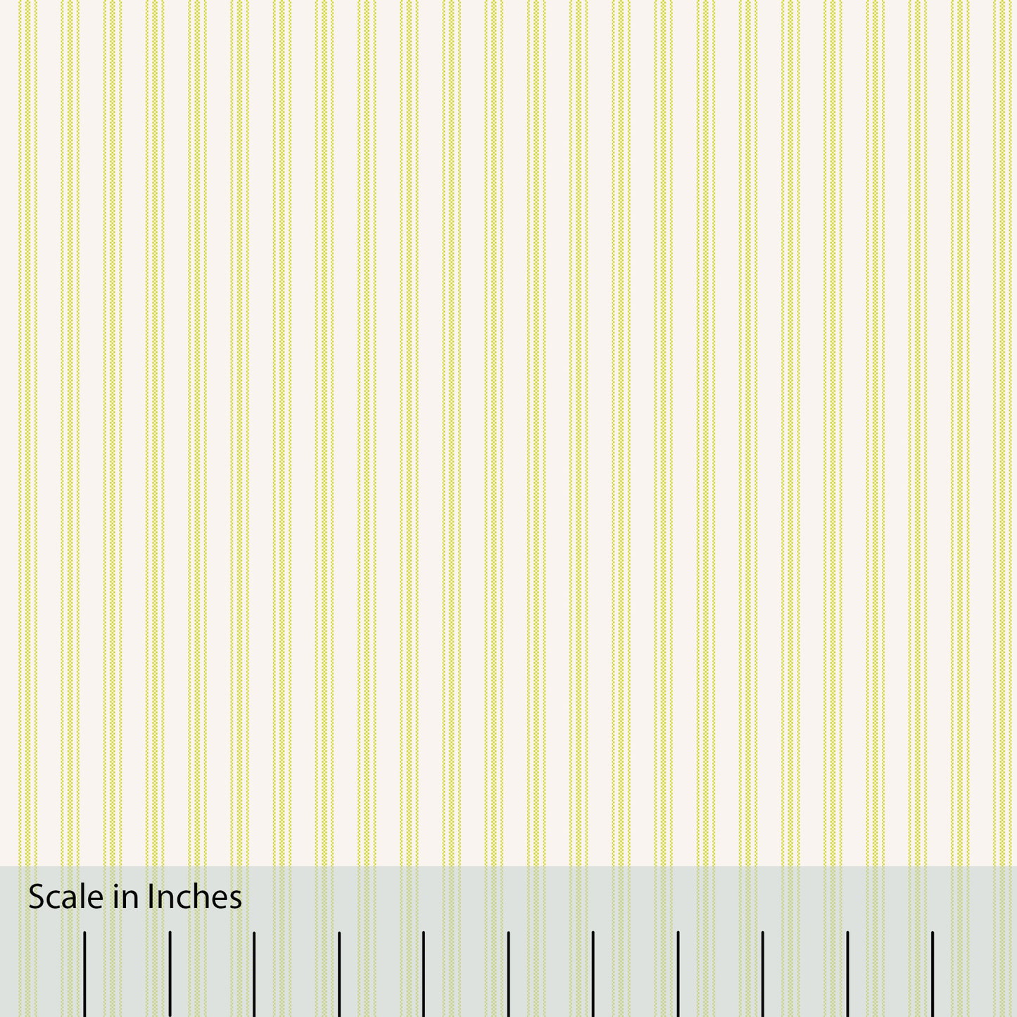 Classic Ticking Stripe Fabric by the Yard Lime Green