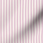 classic mattress ticking stripe fabric in magenta on creamy white
