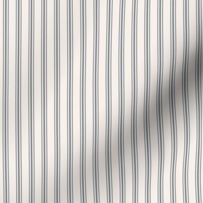 Classic Ticking Stripe Fabric by the Yard Navy Blue