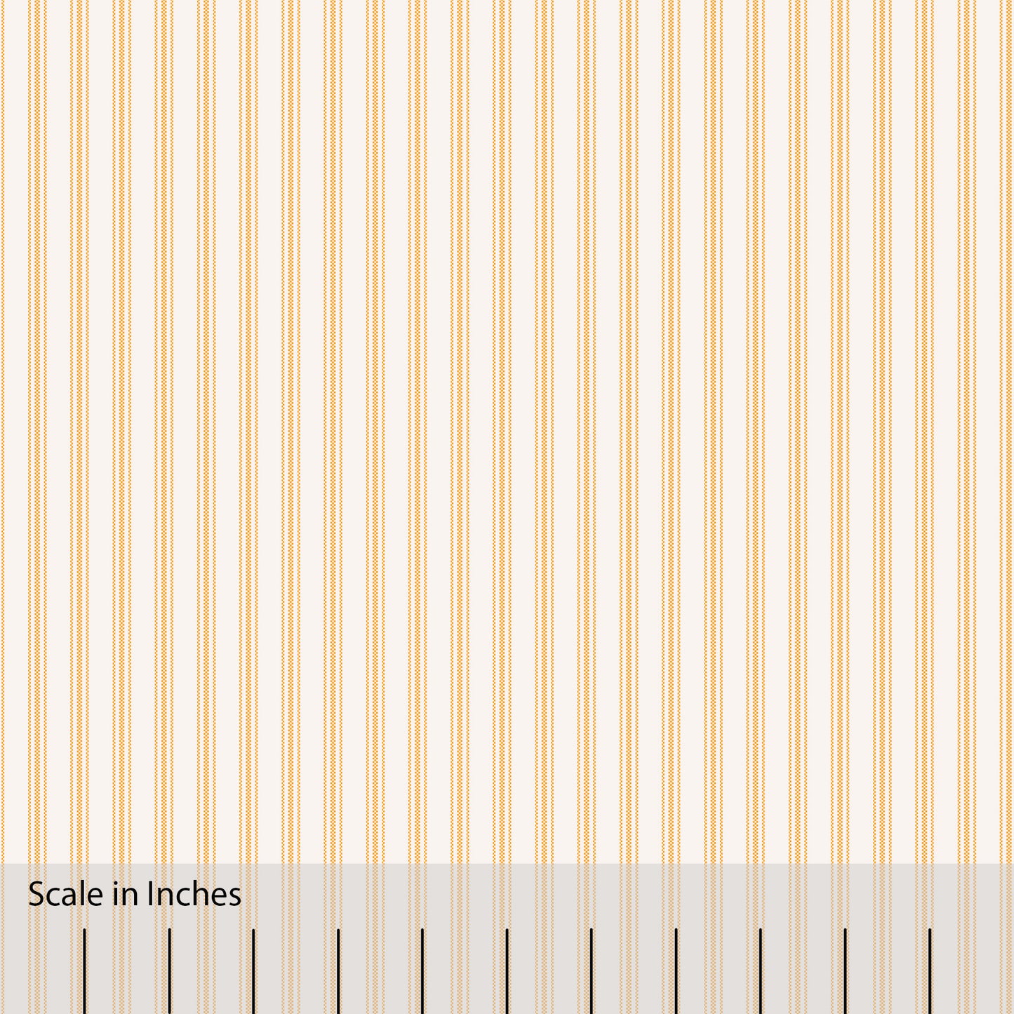 Classic Ticking Stripe Fabric by the Yard Saffron Marigold