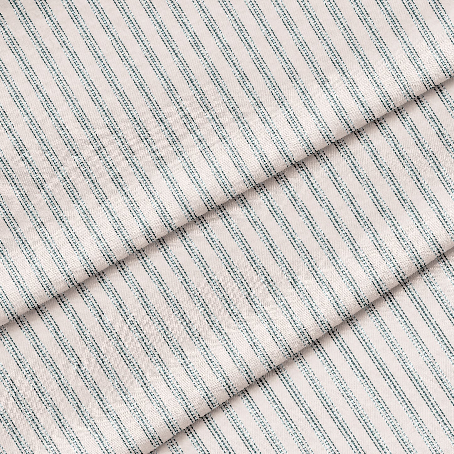 Classic Ticking Stripe Fabric by the Yard Stormy Gray