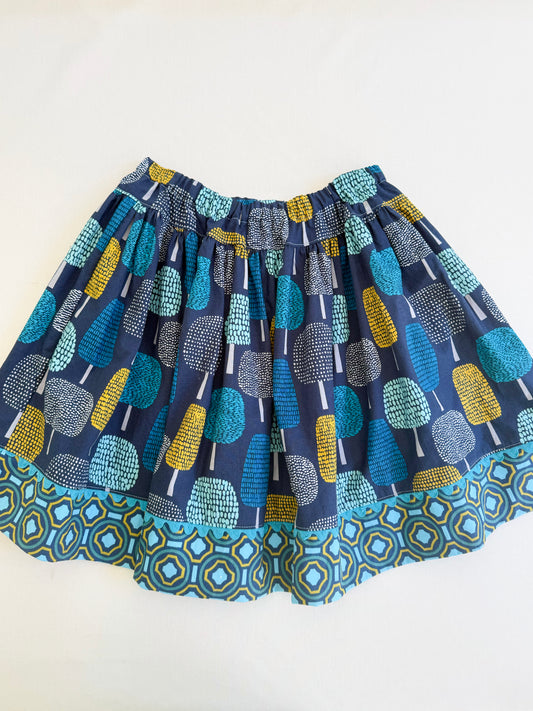 favorite twirl skirt in navy trees Size 6