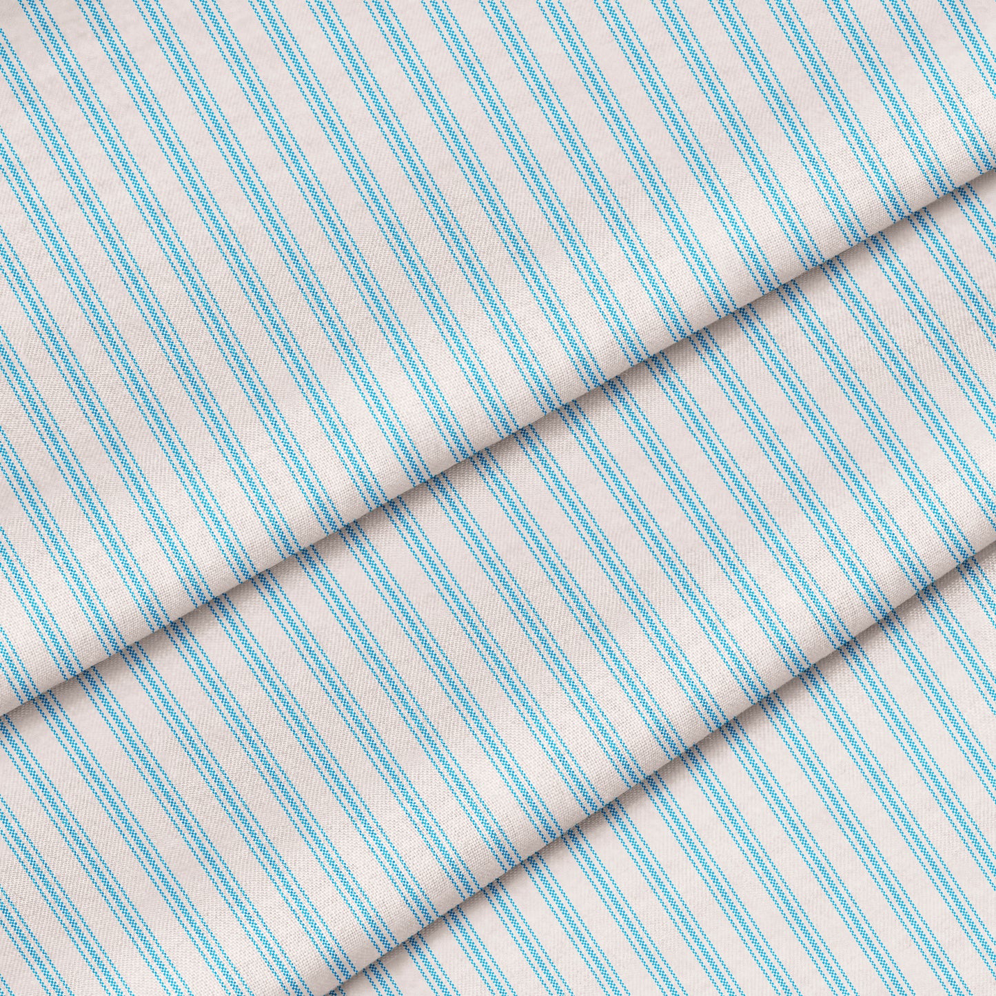 Classic Ticking Stripe Fabric by the Yard Turquoise