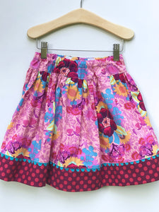 favorite twirl skirt in pink centerpiece - little girl Pearl