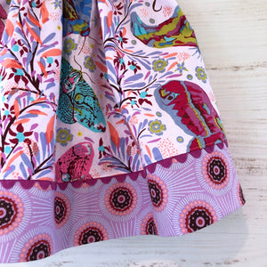 Favorite Twirl skirt in pink moth, sizes 3T 4T 5 6 7 8 - little girl Pearl
