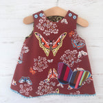 Load image into Gallery viewer, reversible butterfly pocket jumper - little girl Pearl
