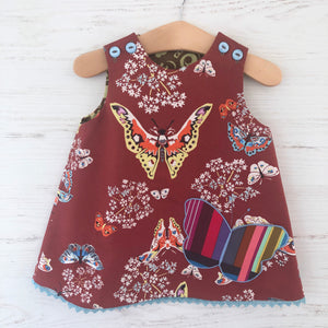 reversible butterfly pocket jumper - little girl Pearl
